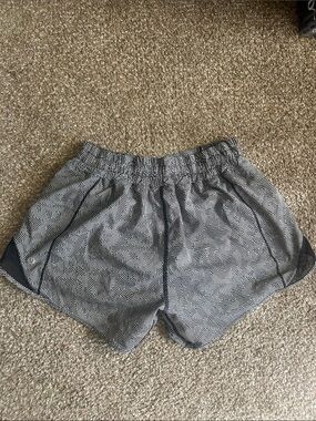 lululemon athletica Black and White Geometric Athletic Shorts